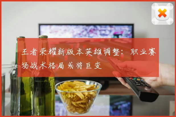 王者荣耀新版本英雄调整：职业赛场战术格局或将巨变